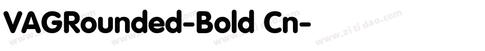 VAGRounded-Bold Cn字体转换